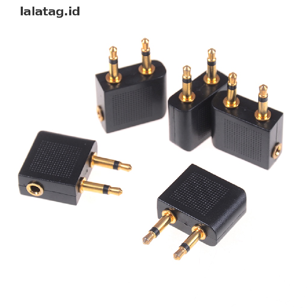 (Flyag) 5pcs adapter jack Audio 3.5mm Lapis Emas Untuk headphone