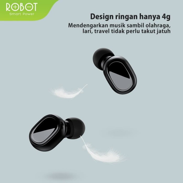 Earphone Robot TWS Wireless Airbuds T20 Headset Bluetooth Airdots - Garansi Resmi 1 Tahun-2