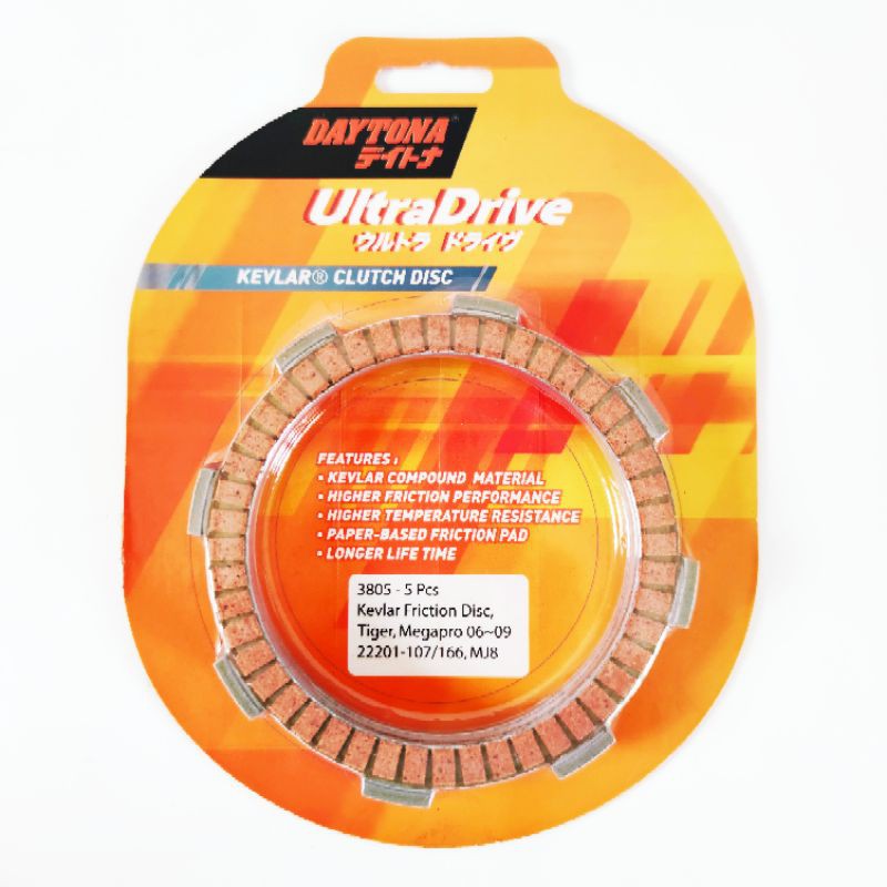KAMPAS KOPLING DAYTONA TIGER - MEGAPRO 06-09 5PC (3805-4601)