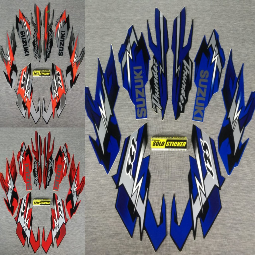 Bisa Cod Striping Sticker Motor Suzuki Thunder 125 2008 2009