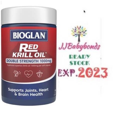 New  Bioglan Red Krill Oil 1000mg 60 Kapsul
