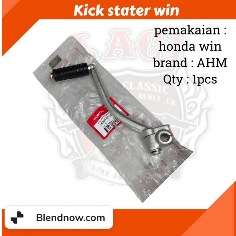kick stater selahan engkol honda win 100 original AHM dan impor