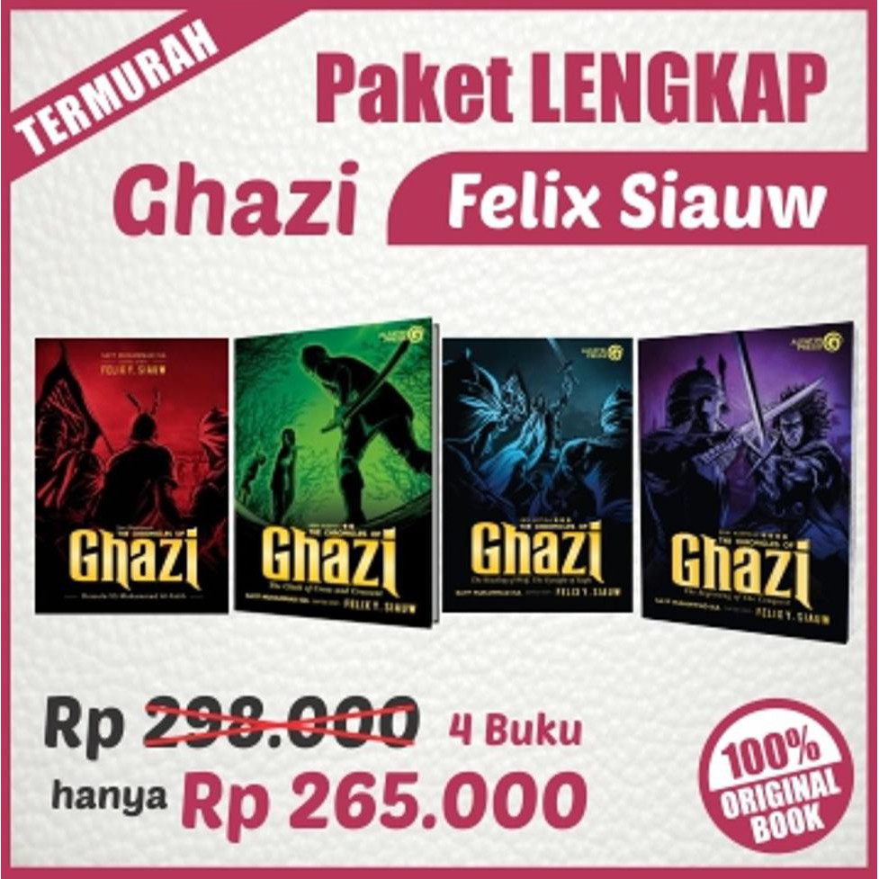 Paket Lengkap Ghazi Termurah The Chronicles Of Ghazi Al Fatih Press - Felix Siauw | Buku Islam