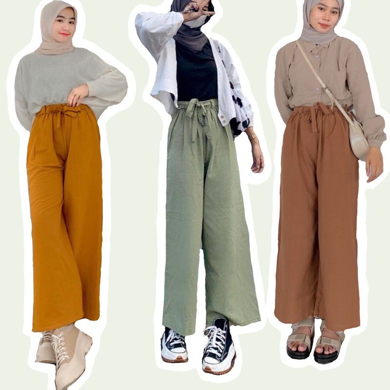 Celana Kulot Linen / Celana Kulot / Celana Kulot Linen Premium