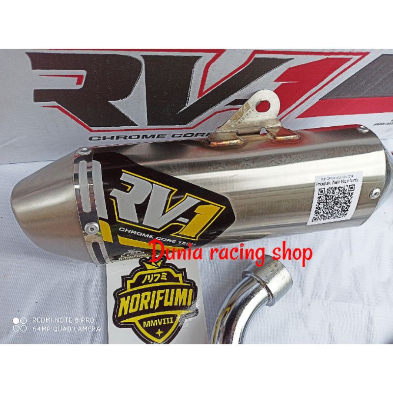 Knalpot Norifumi RV1 N4 CRF 150 KLX 150 DTracker 150 RV1 N4 RV1 Shorty Fullset Fullsystem Original Norifumi