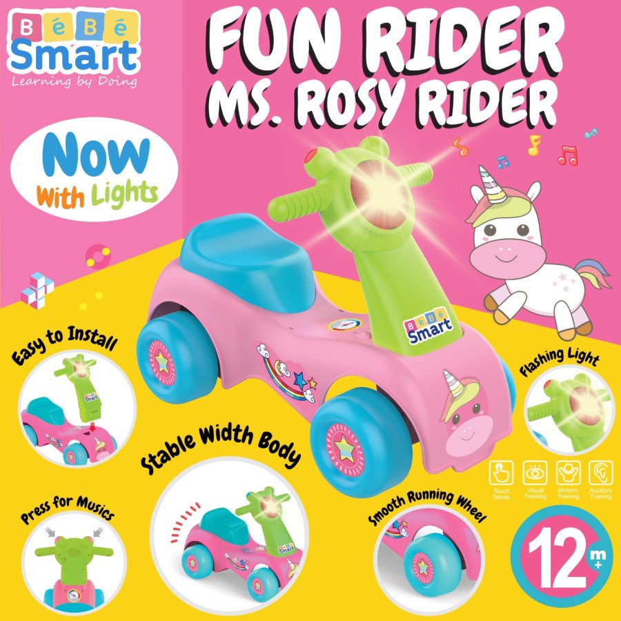 Makassar - Bebe Smart Fun Rider Pakai Lampu ( NEW ) - Ms Rosy Rider