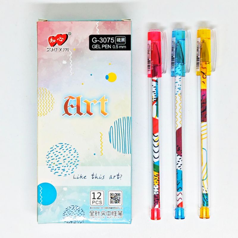 

Bolpoin Gel Hitam 0.5 mm ART SENI Pulpen Ballpoint Bolpen ZX