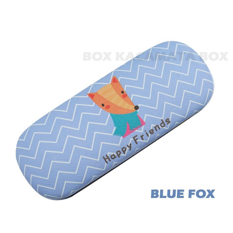 [NEW] Box / Tempat Kacamata Hard Case Karakter Kartun Animals Terbaru PURPLE RABBIT