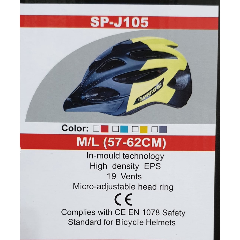 HELM SEPEDA PACIFIC SP-J 105 HELMET BICYCLE