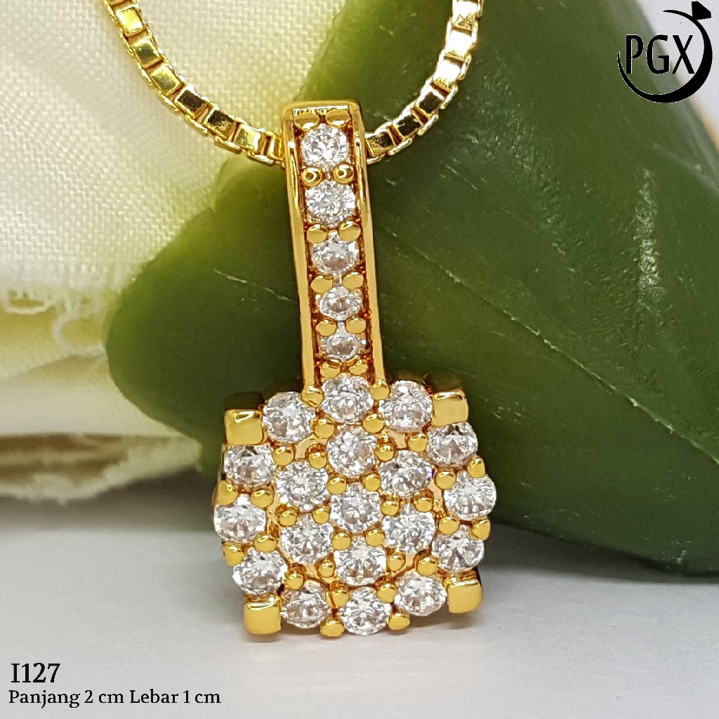 PGX Liontin Kalung Xuping Wanita Perhiasan Lapis Emas Aksesoris Fashion - I127