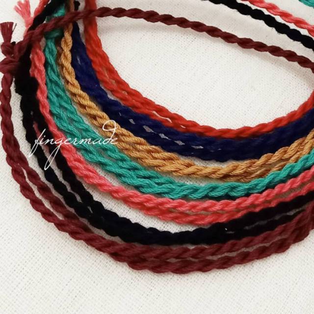 Fingermade Gelang Kaki Benang Polos