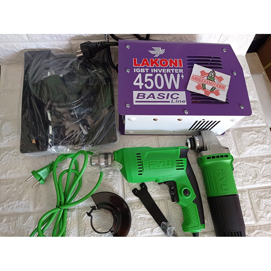 Paket las lakoni 450 watt /GERINDA/ BOR  MERK RYU