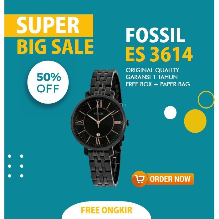 Jam Tangan Fossil ES3614 Wanita Original