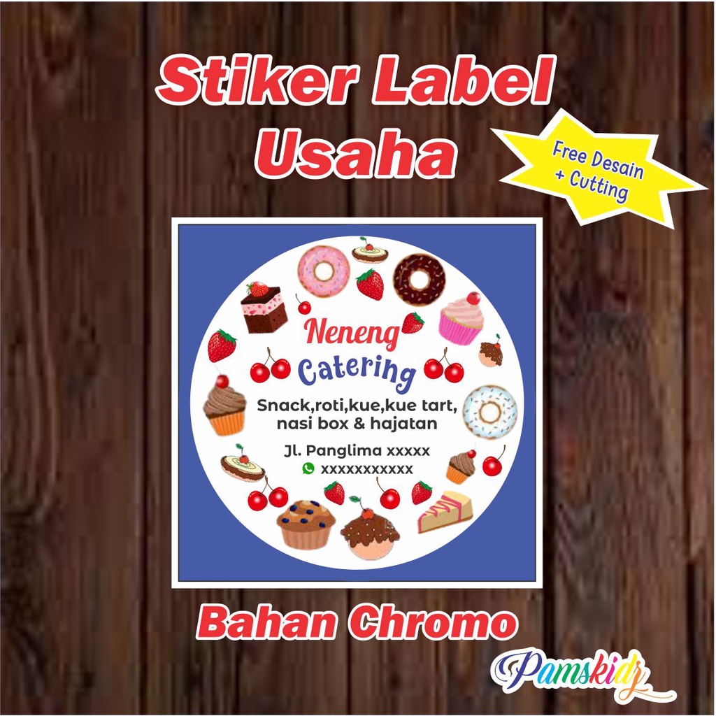 

Stiker Label Usaha/ Stiker Kemasan / Stiker Produk MAKANAN / SNACK 2