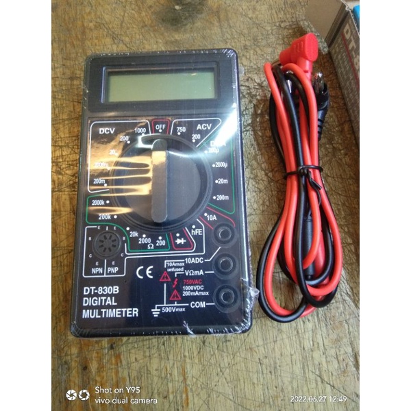 Multimeter Digital DT-830B Alat Pengukur Arus Listrik AC dan DC