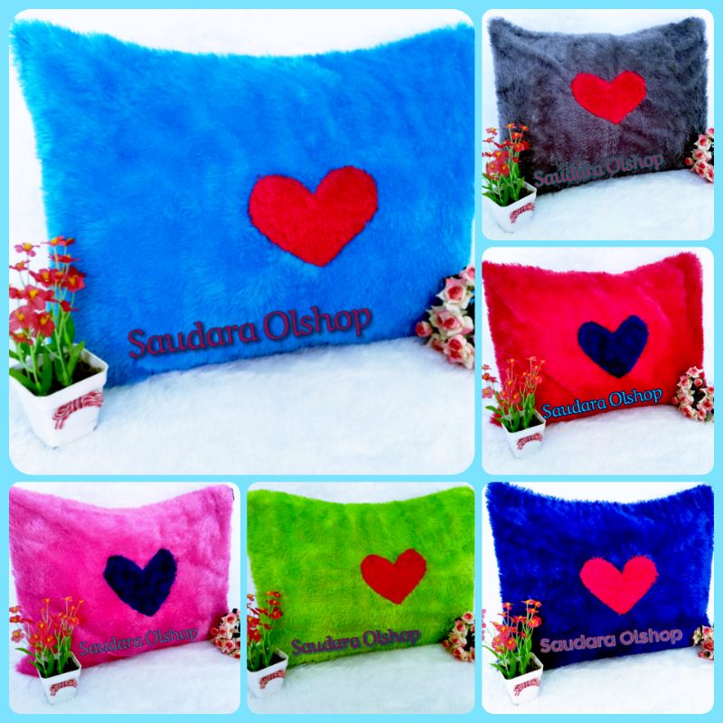 Sarung Bantal Bulu Rasfur Ukuran 44x60cm/Sarung Bantal Bulu Lembut/Sarung Bantal Rasfur/Sarung Banta
