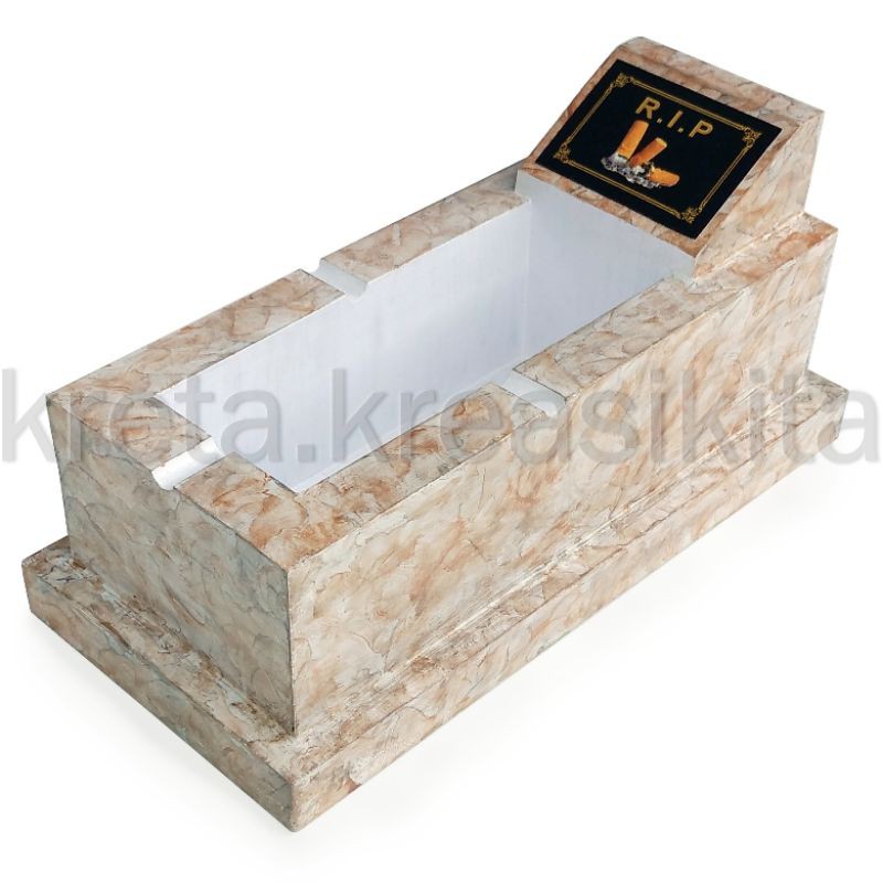 Asbak Kuburan - Miniatur Kuburan Motif Marmer