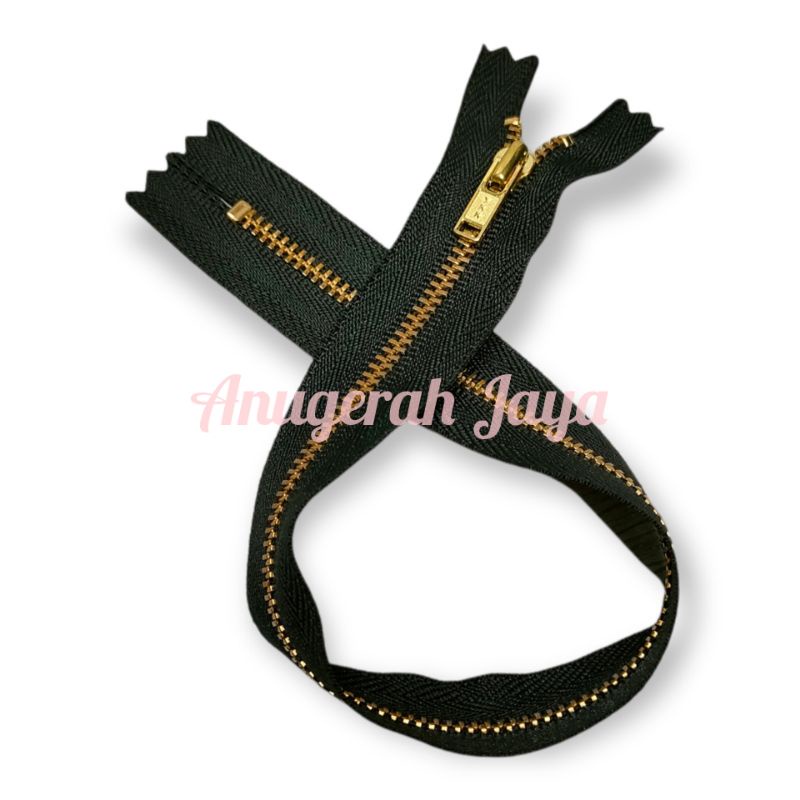 Resleting Besi YKK MGC 36 Hitam Panjang 12 inch / 30 cm