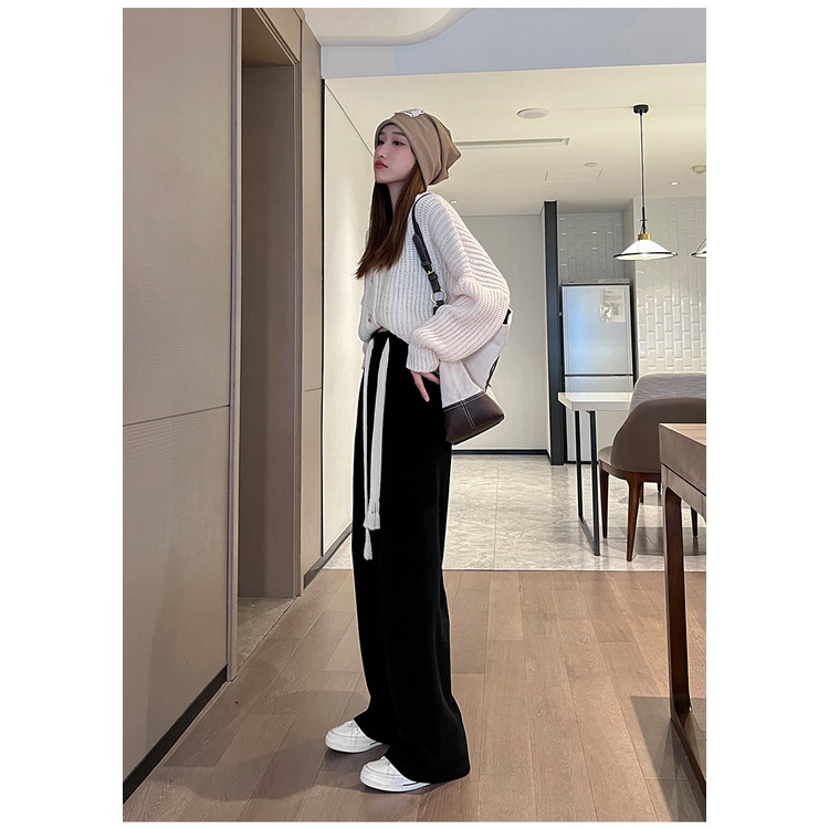 korea style celana panjang wanita highwaist kulot Casual panjang