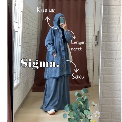 JAKET DENIM SYAR'I BY ARUNA-SIGMA