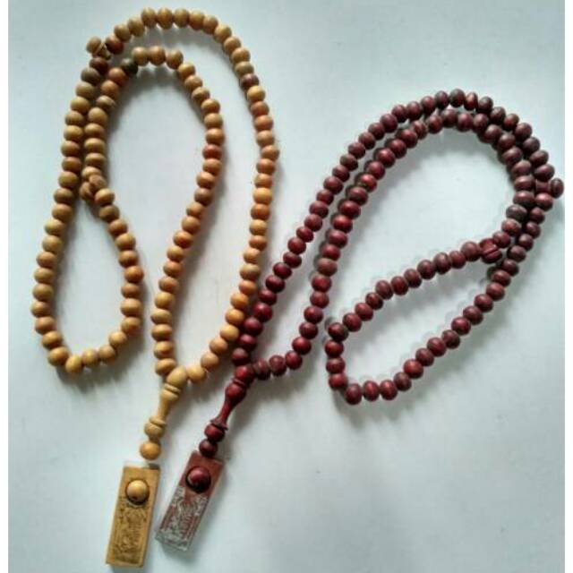 Tasbih Ndizikir Bahan Kayu Butiran Bulat NR_Outfit Official COD