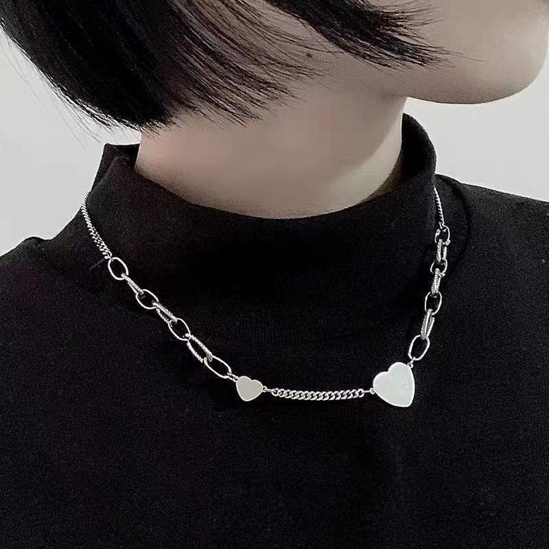 CINTA titanium baja kalung wanita niche desain kalung ornamen liontin ins angin dingin kalung lionti