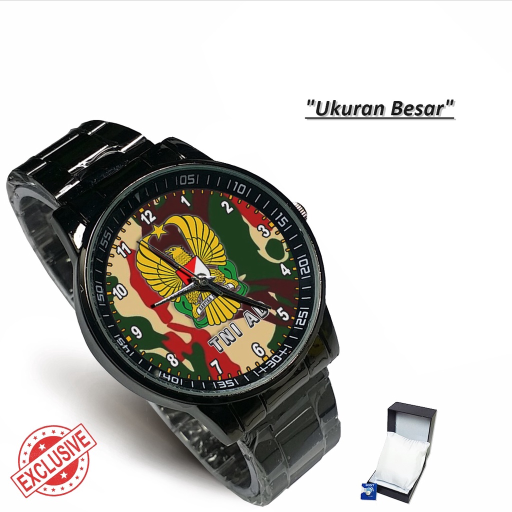 Jam Tangan Rantai Couple TENTARA NASIONAL INDONESIA AD - 1 (Limited Edition)