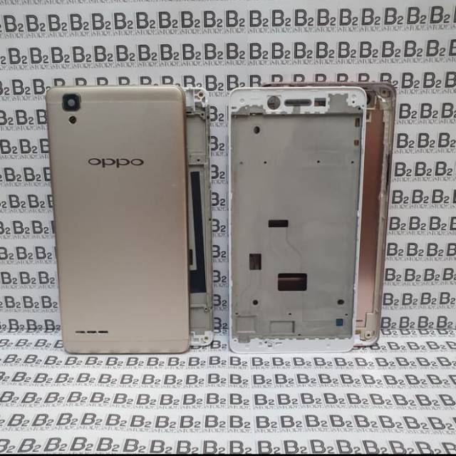 KESING CESING CASING FULSET BEZZEL BACKDOOR TULANG LCD OPPO F1 F1F A35 /Crown