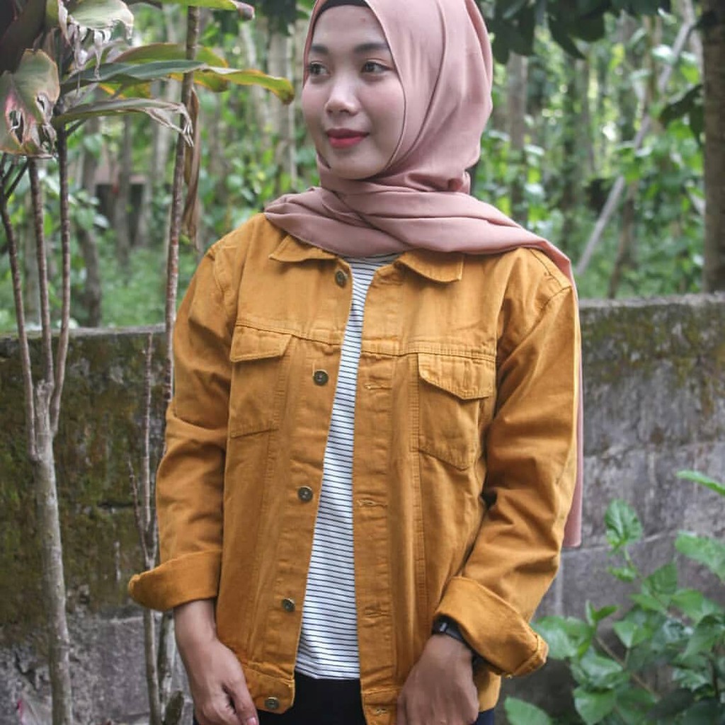 Jaket Jeans Denim Pria Unisex