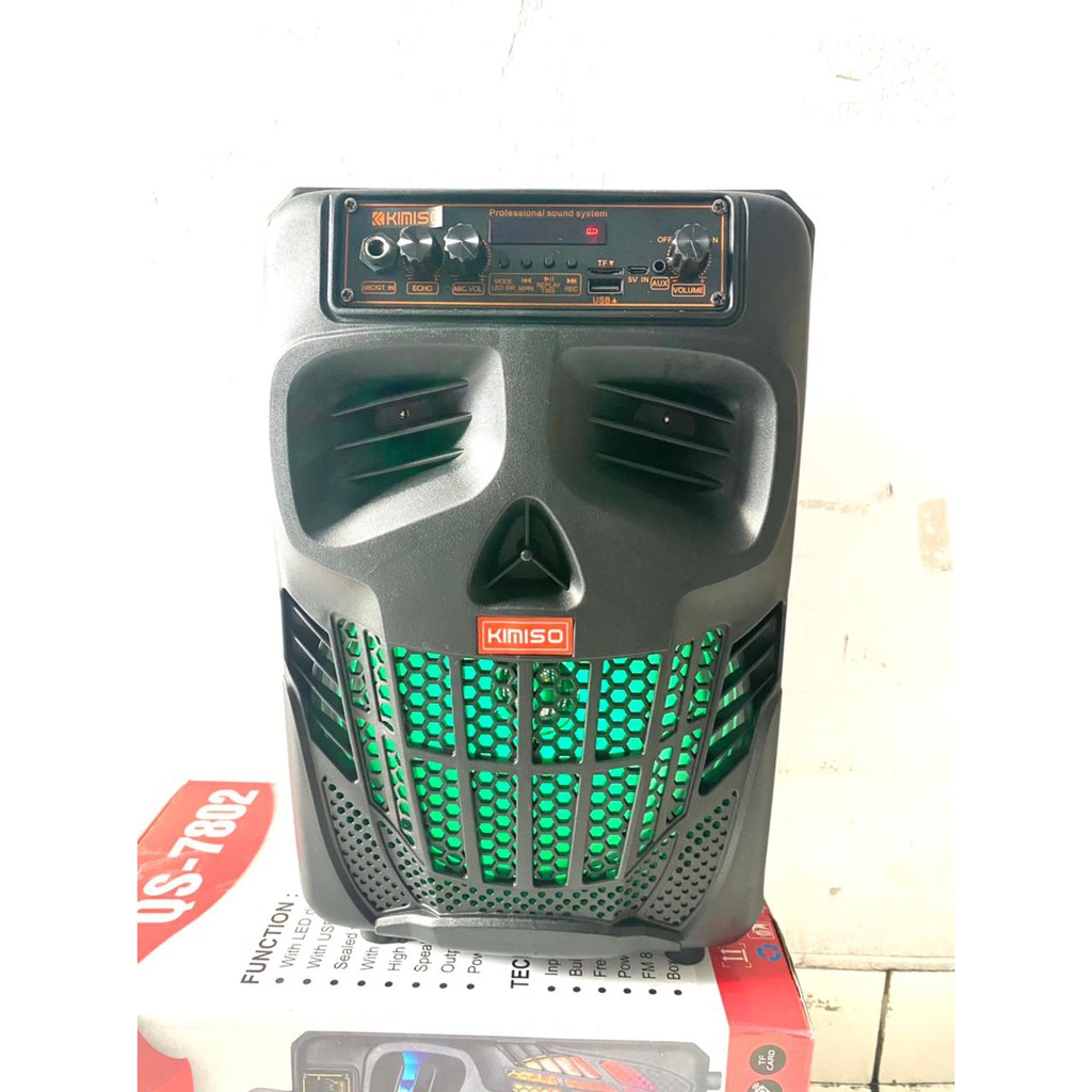 (COD) SEPEKER PORTABLE  KIMISO 1200 QS 7802/SPEAKER BUAT KAROKE