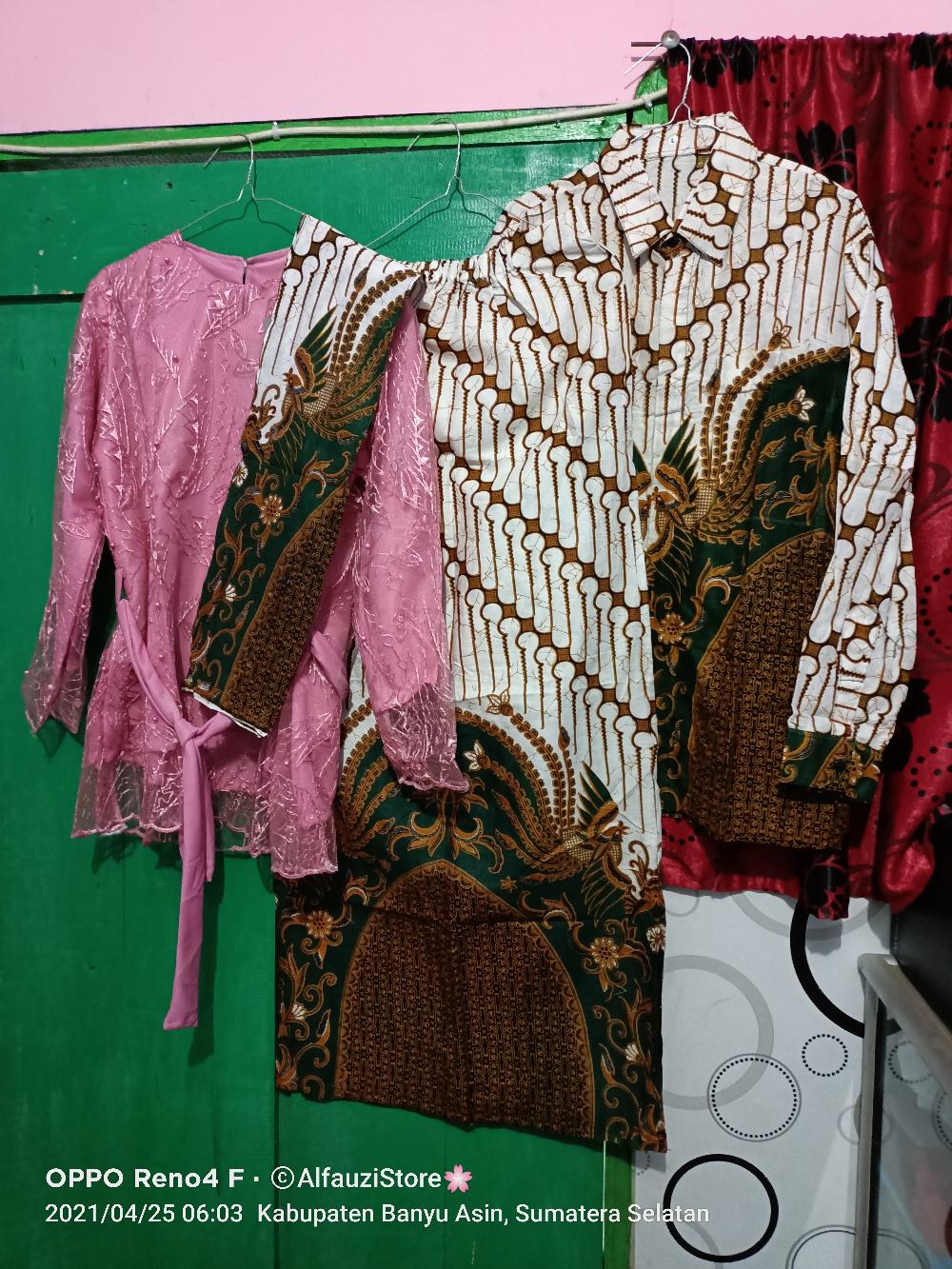 Ready 4 Warna Nayaka Batik - Batik Couple Nirmala Slendang Parang Ijo Tille Memutar