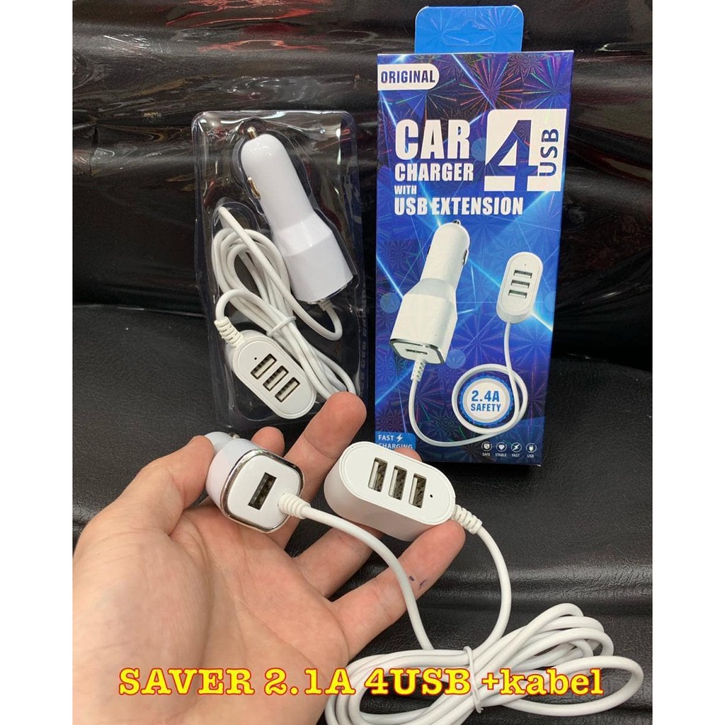 Charger mobil plus extension 4usb