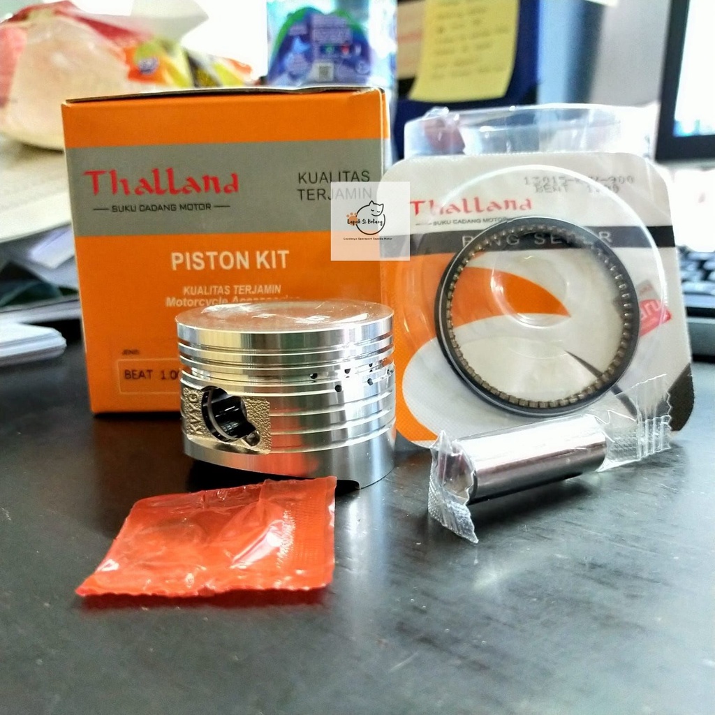 PISTON KIT SEHER SET BEAT KARBU BEAT FI INJEKSI KZL OS STD 100 THALLAND/RTHC