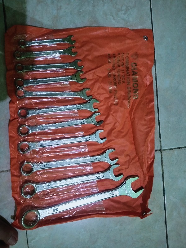 Kunci Ring Pas Set 8-24 Mm (11 Pcs)-diamond