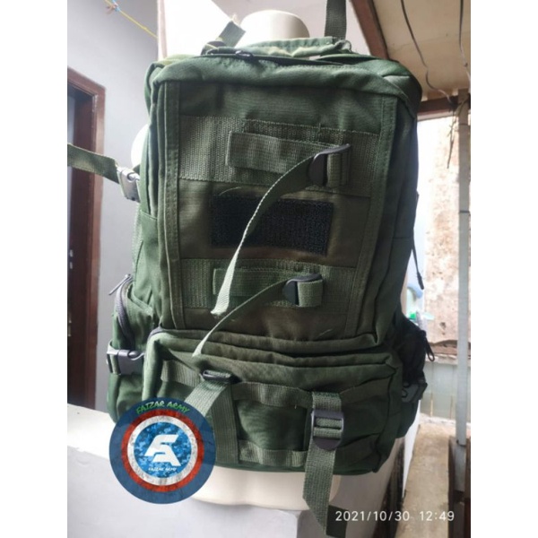 TAS PUNGGUNG HIJAU TNI/TAS PUNGGUNG POLOS/RANGSEL HIJAU/TAS PUNGGUNG TNI