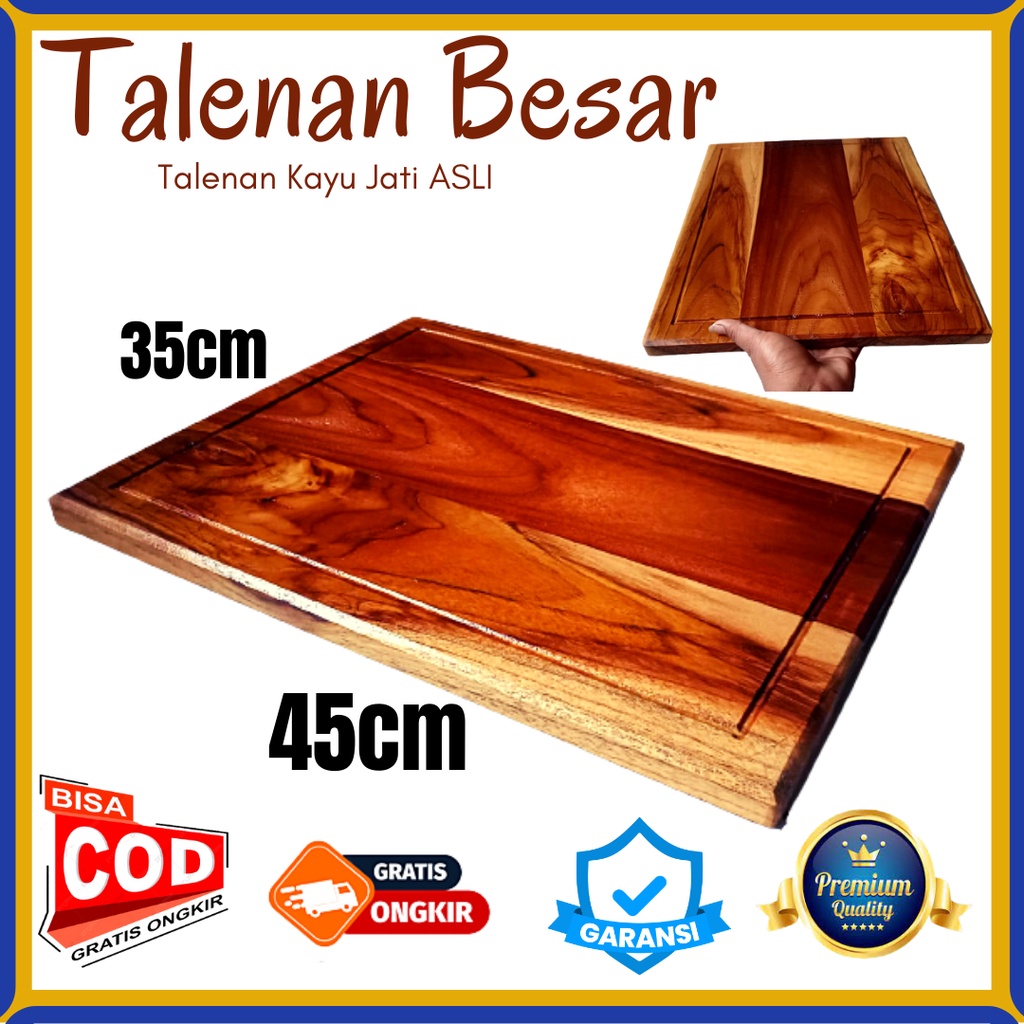 Talenan kayu / Talenan Multifungsi / Talenan Kayu Besar / Talenan Besar / Talenan kayu Jati / Talena
