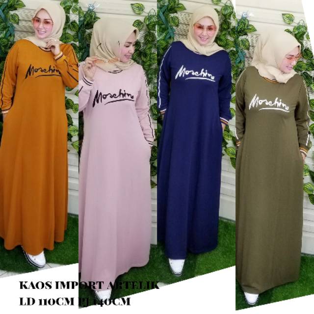 Gamis kaos import