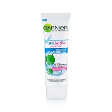 ✦SINAR✦Garnier Pure Active Sensitive Anti Acne Cleansing Gel 50gr