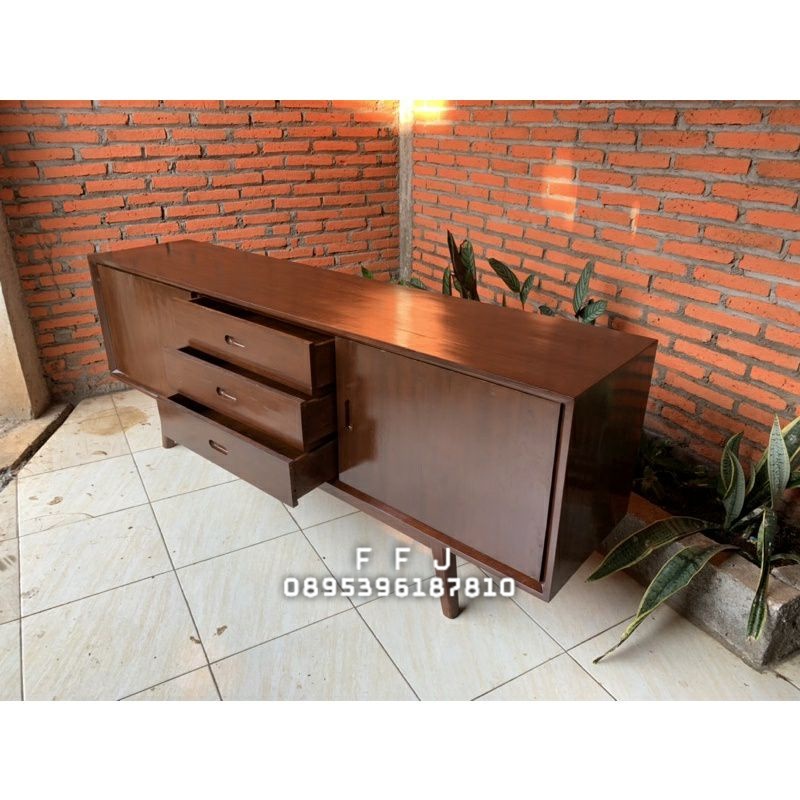 bufet TV minimalis modern bufet TV retro bufet tv laci bufet TV jati Jepara