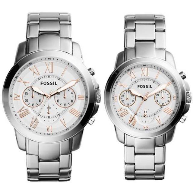 JAM TANGAN FOSSIL COUPLE SET BQ2180 ORIGINAL