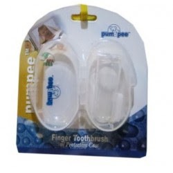 Pumpee Finger Toothbrush with Case