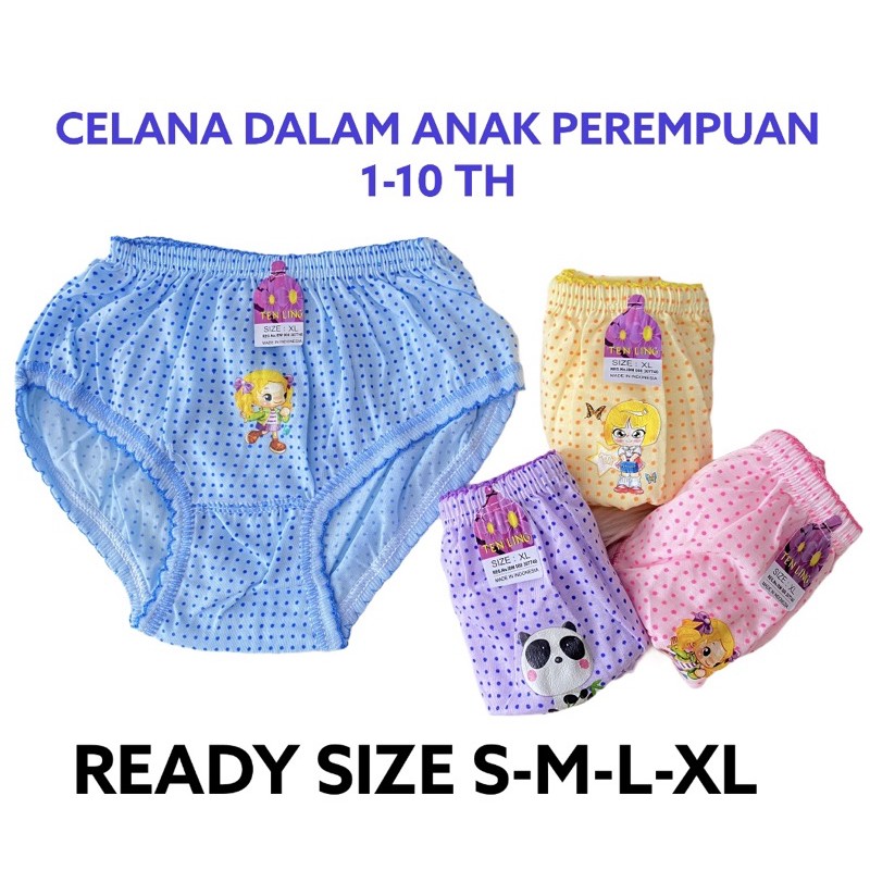 CD Celana Dalam Anak Bayi Perempuan Cewek Katun / Celana Dalam Boxer Anak Sempak Anak Kancut Anak Celana Dalam Bayi TL Polkadot