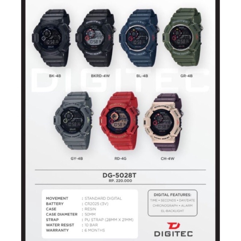 Jam Tangan Digitec Mudman DG-5028T DG5028T Original