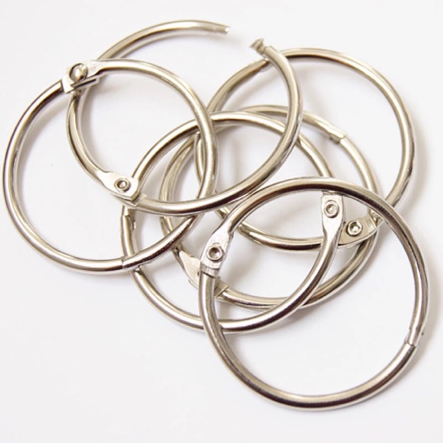 Ring Buka Tutup 2,5cm 3,5cm 5cm Binder Ring 25mm 35mm 50mm Loose leaf ring bulat kait snap ring