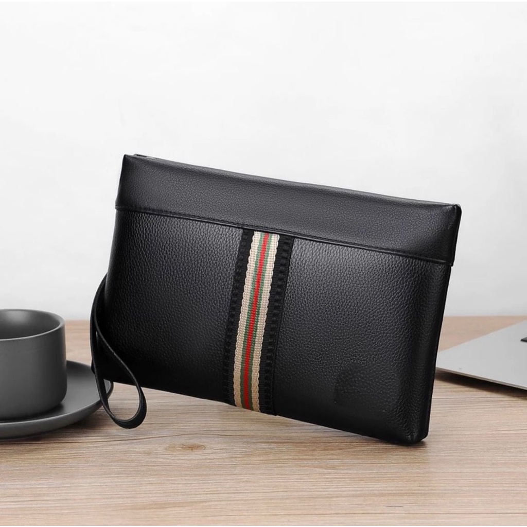 Handbag Kulit Clutch Kulit Unisex Tas Tangan Clutch Pria Import Clutch Pria Wanita W08 MF19 - CLUTCH KULIT PRIA WANITA