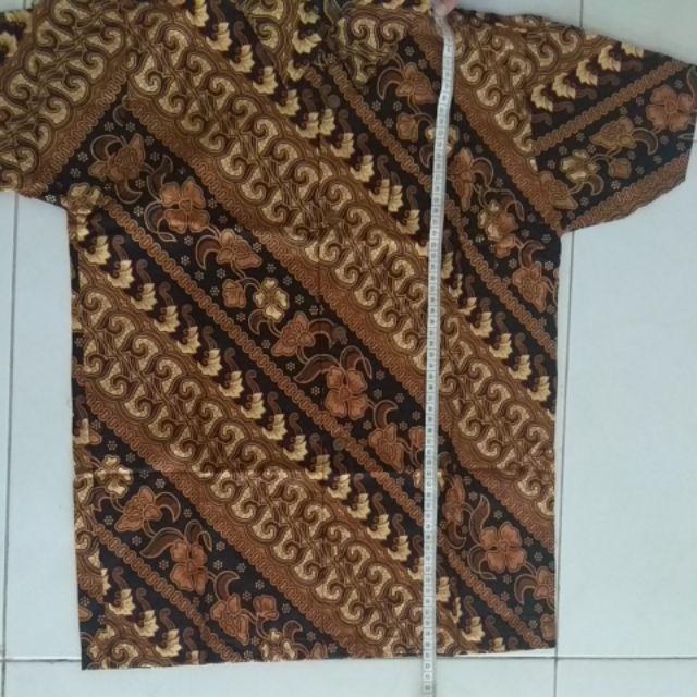 Hem Kemeja Atasan Batik Anak Laki-laki Sogan