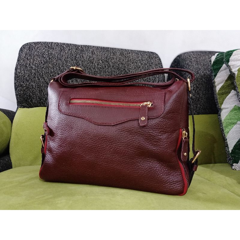 Tas Wanita Papilon Kulit Sapi Asli Papirut garut