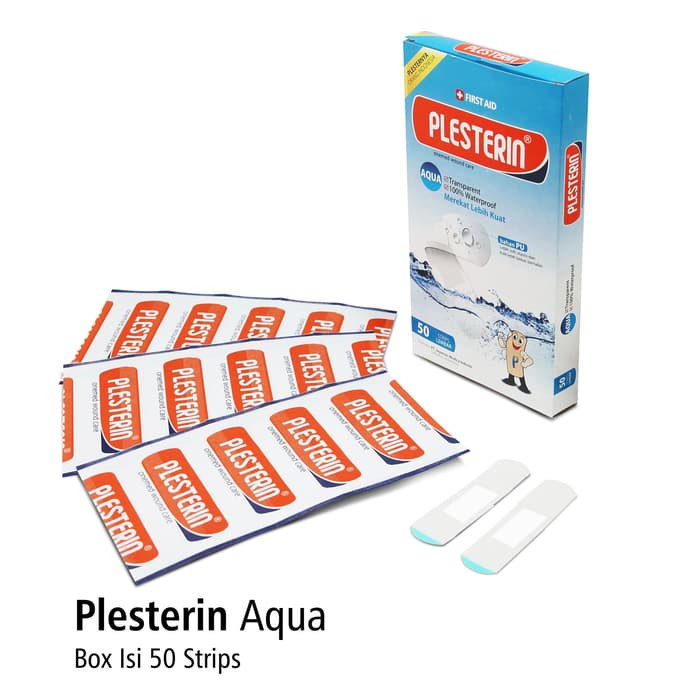 New Plesterin Aqua First Aid AA OneMed box isi 50 pcs