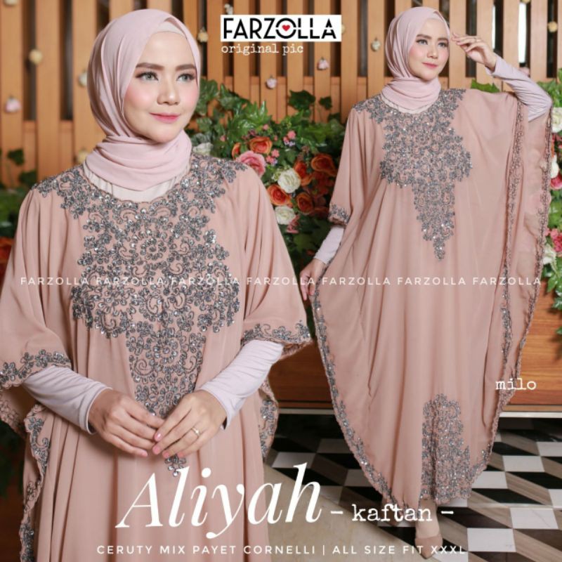 ALIYAH KAFTAN COUPLE IBU MAMA ANAK KAFTAN MODIS MDOERN KAFTAN PAYET ARAB