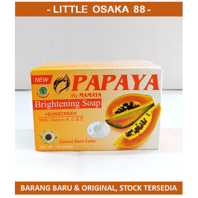 Sabun Papaya by Mamaya Original BPOM 135 gram